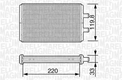 Теплообменник (MAGNETI MARELLI: 350218226000)