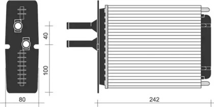 Теплообменник (MAGNETI MARELLI: 350218255000)