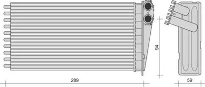 Теплообменник (MAGNETI MARELLI: 350218273000)