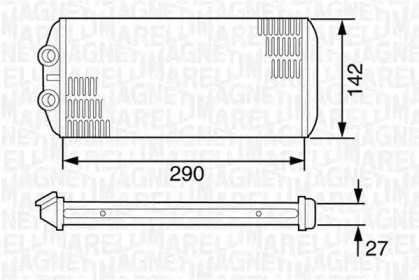 Теплообменник (MAGNETI MARELLI: 350218306000)