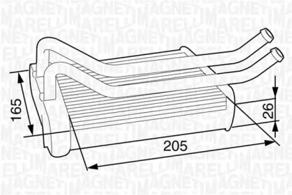 Теплообменник (MAGNETI MARELLI: 350218315000)