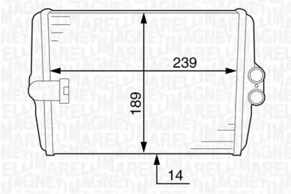 Теплообменник (MAGNETI MARELLI: 350218316000)