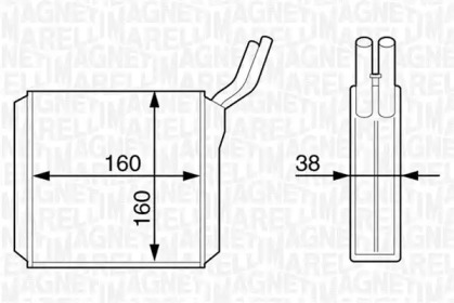 Теплообменник (MAGNETI MARELLI: 350218320000)