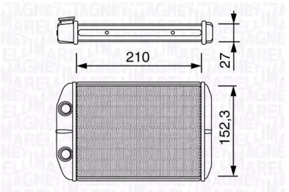 Теплообменник (MAGNETI MARELLI: 350218332000)