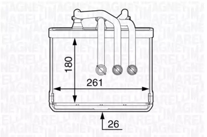 Теплообменник (MAGNETI MARELLI: 350218334000)