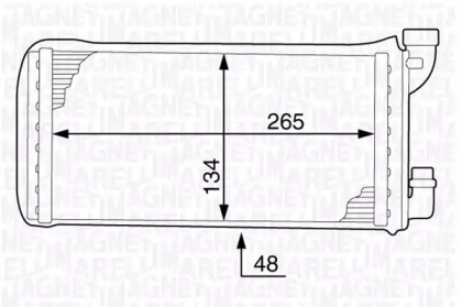 Теплообменник (MAGNETI MARELLI: 350218341000)