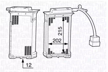 Теплообменник (MAGNETI MARELLI: 350218342000)