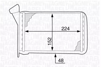 Теплообменник (MAGNETI MARELLI: 350218343000)