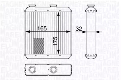 Теплообменник (MAGNETI MARELLI: 350218345000)