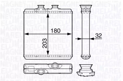 Теплообменник (MAGNETI MARELLI: 350218349000)