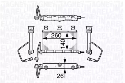 Теплообменник (MAGNETI MARELLI: 350218352000)