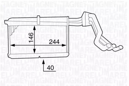 Теплообменник (MAGNETI MARELLI: 350218353000)