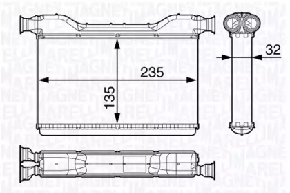 Теплообменник (MAGNETI MARELLI: 350218354000)