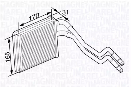 Теплообменник (MAGNETI MARELLI: 350218356000)