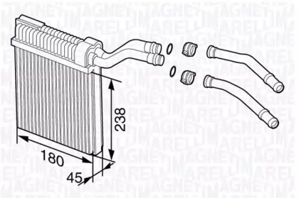 Теплообменник (MAGNETI MARELLI: 350218357000)