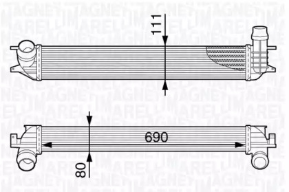 Теплообменник (MAGNETI MARELLI: 351319202630)