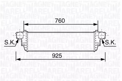 Теплообменник (MAGNETI MARELLI: 351319203480)