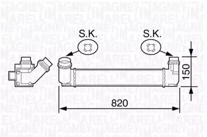 Теплообменник (MAGNETI MARELLI: 351319203590)