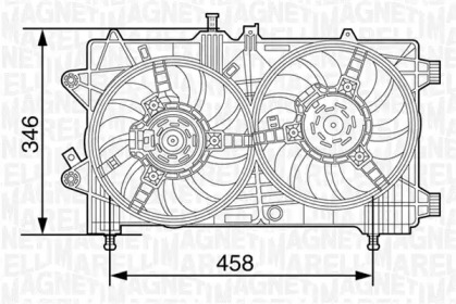 Вентилятор (MAGNETI MARELLI: 069422447010)