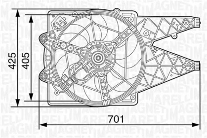 Вентилятор (MAGNETI MARELLI: 069422454010)