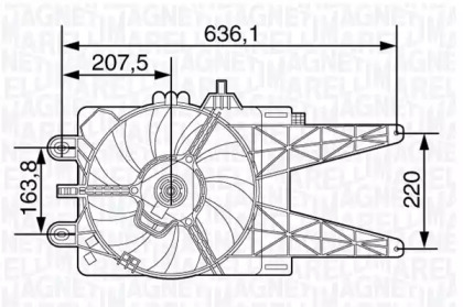 Вентилятор (MAGNETI MARELLI: 069422478010)