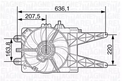 Вентилятор (MAGNETI MARELLI: 069422479010)