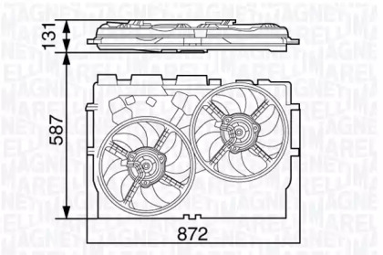 Вентилятор (MAGNETI MARELLI: 069422582010)