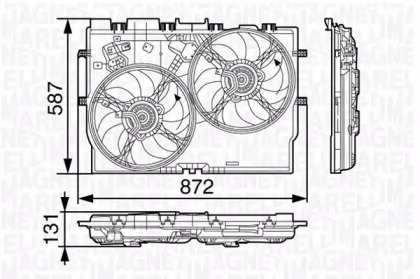 Вентилятор (MAGNETI MARELLI: 069422584010)