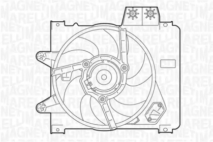 Вентилятор (MAGNETI MARELLI: 069402283010)