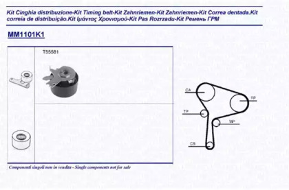 Ременный комплект (MAGNETI MARELLI: 341311011101)