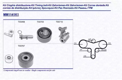 Ременный комплект (MAGNETI MARELLI: 341311411101)