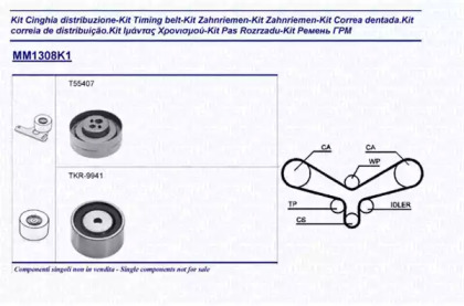 Ременный комплект (MAGNETI MARELLI: 341313081101)