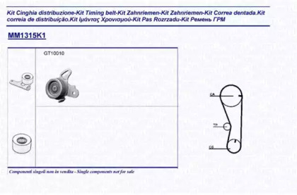 Ременный комплект (MAGNETI MARELLI: 341313151101)