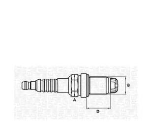 Свеча зажигания (MAGNETI MARELLI: 062000783304)