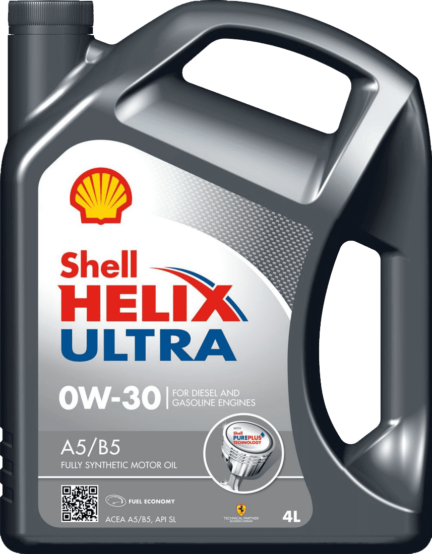 Моторное масло SHELL 0W30 HELIX ULTRA A5/B5, 4л (SHELL: SHELL 0W30 HELIX ULTRA A5B54)