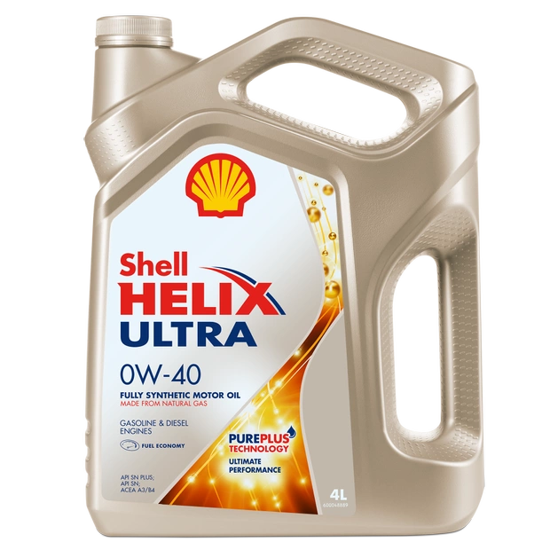 Моторное масло SHELL 0W40 HELIX ULTRA, 4л (SHELL: SHELL 0W40 HELIX ULTRA4)