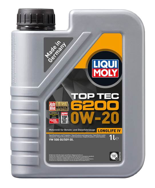 Моторное масло Liqui Moly Top Tec 6200 0W-20, 1л (LiquiMoly: 20787)