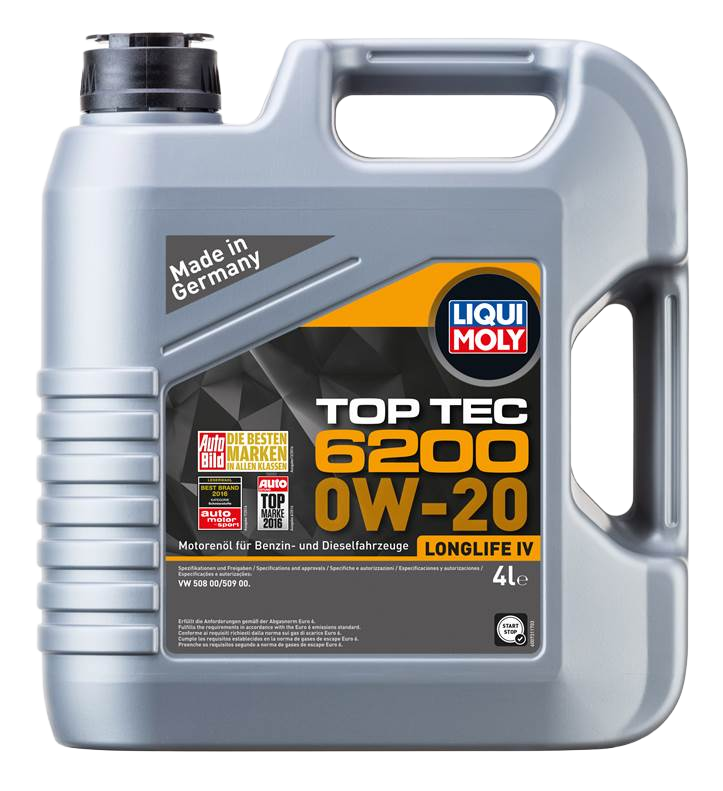 Моторное масло Liqui Moly Top Tec 6200 0W-20, 4л (LiquiMoly: 20788)