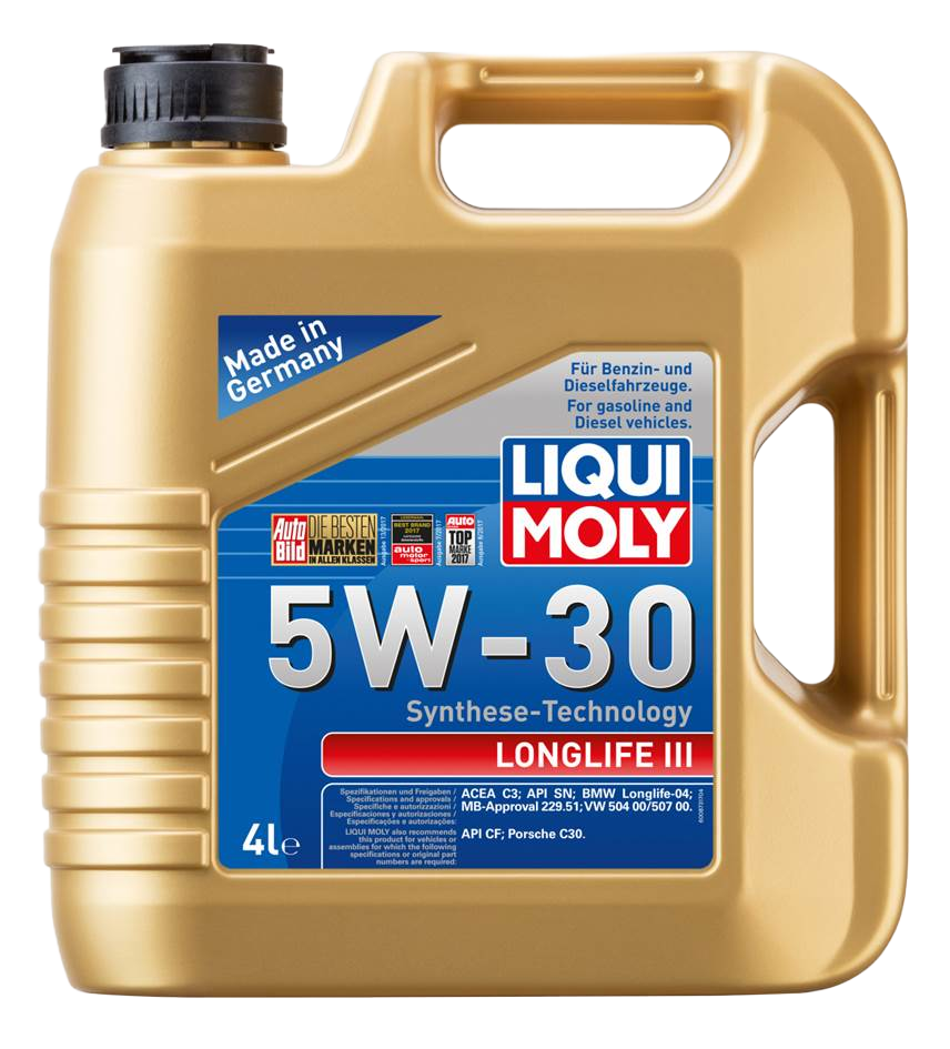 Моторное масло Liqui Moly Longlife III 5W-30, 4л (LiquiMoly: 20821)