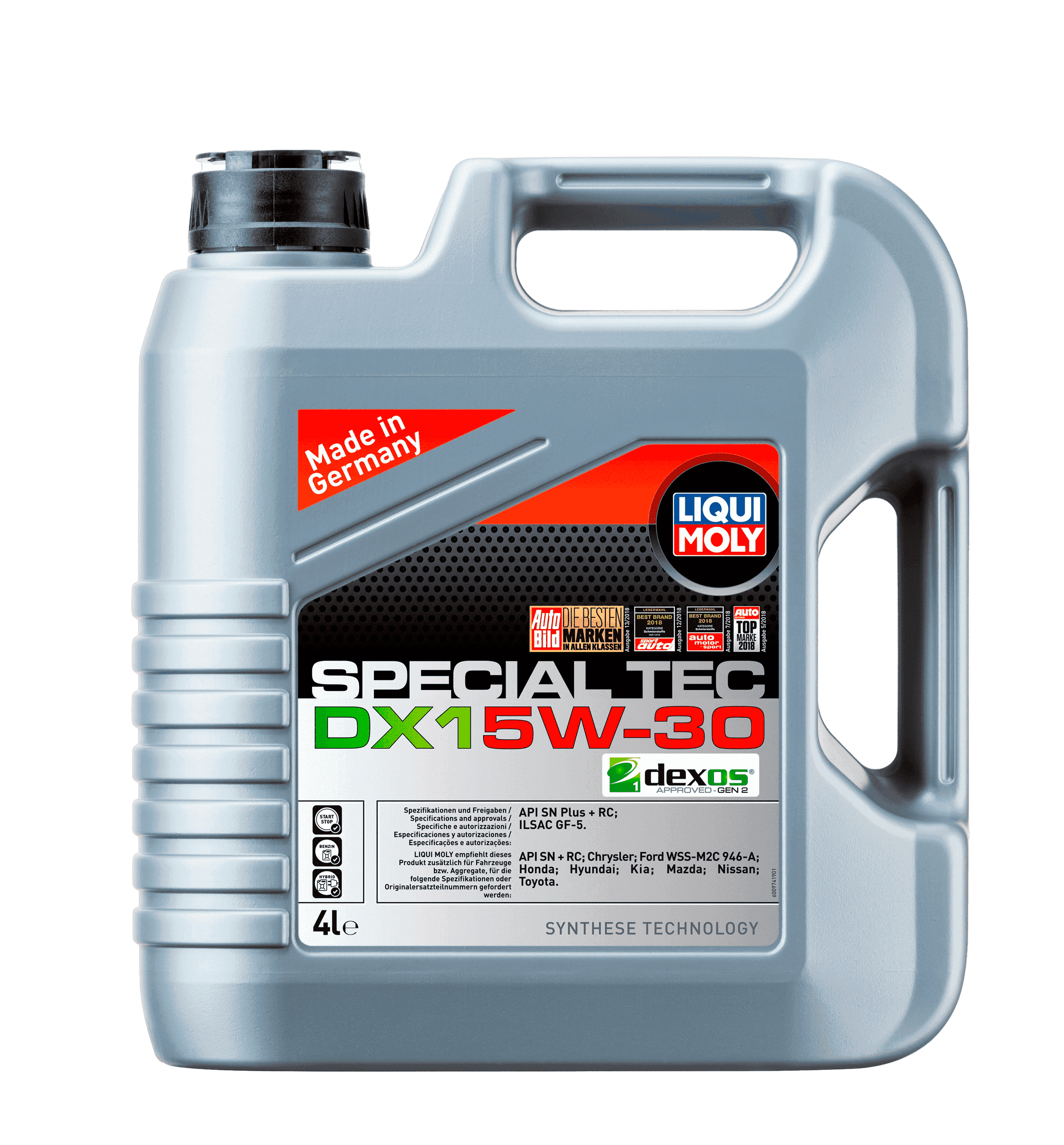 Моторное масло Liqui Moly Special Tec DX1 5W-30, 4л (LiquiMoly: 20968)