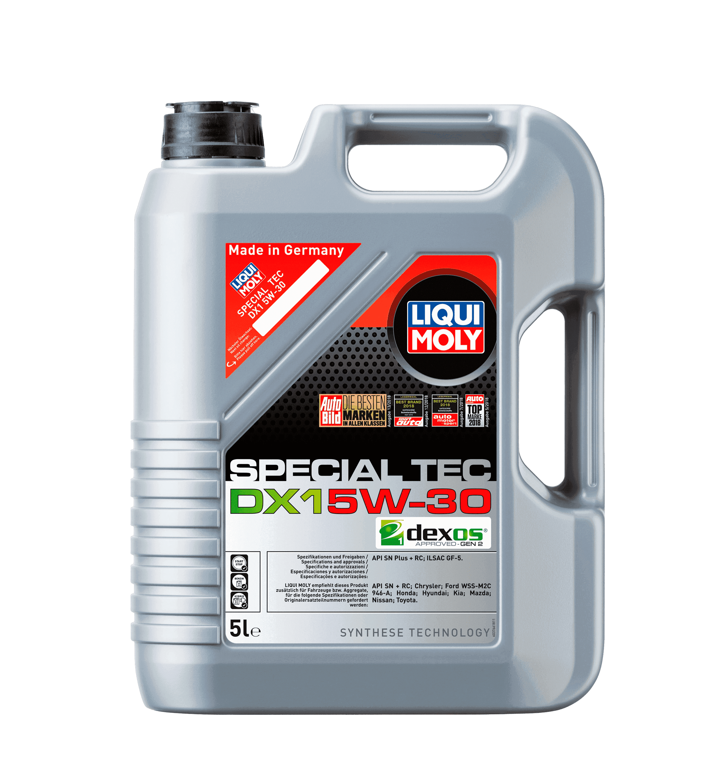 Моторное масло Liqui Moly Special Tec DX1 5W-30, 5л (LiquiMoly: 20969)