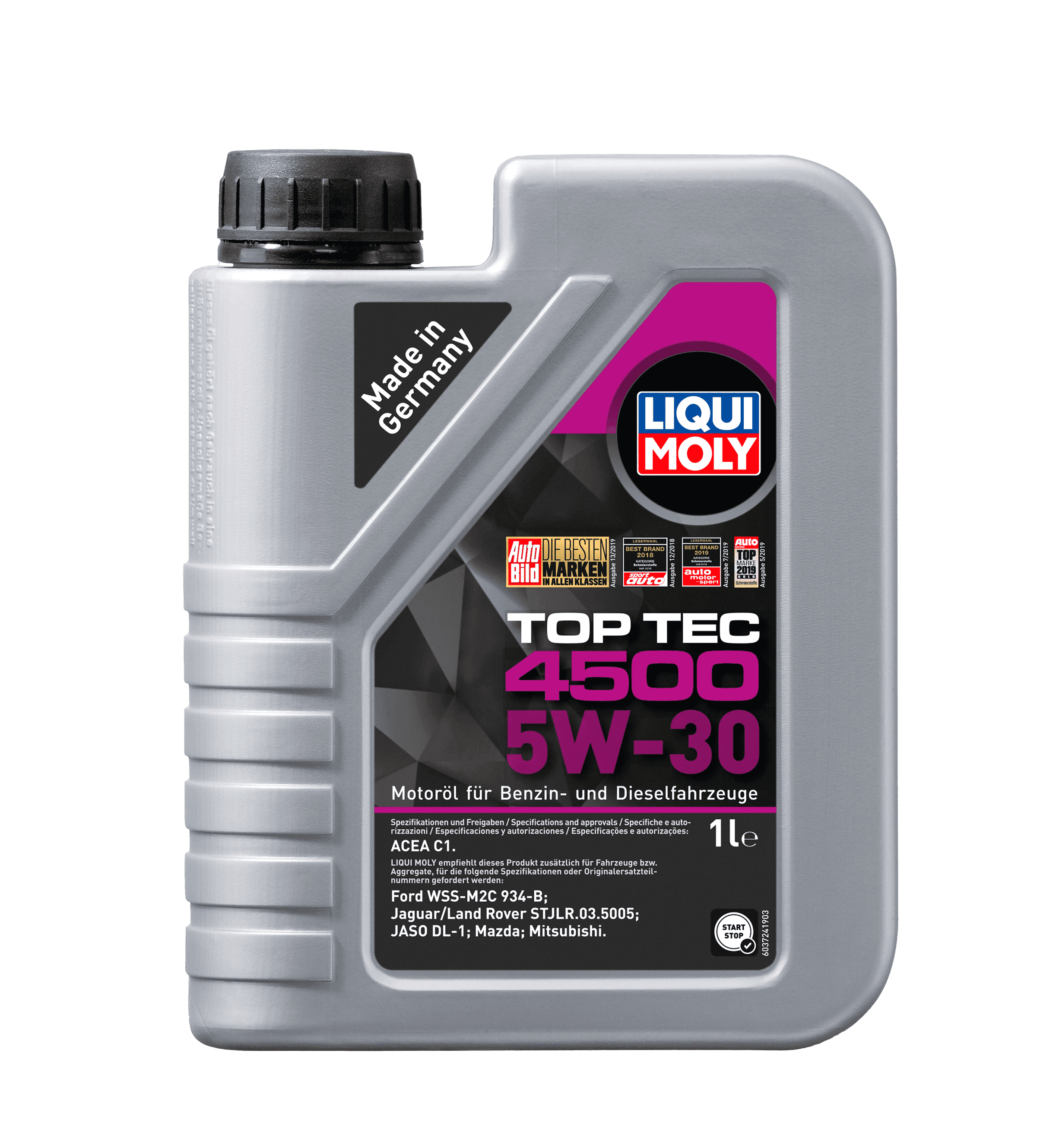 Моторное масло Liqui Moly Top Тес 4500 5W-30, 1л (LiquiMoly: 2317)