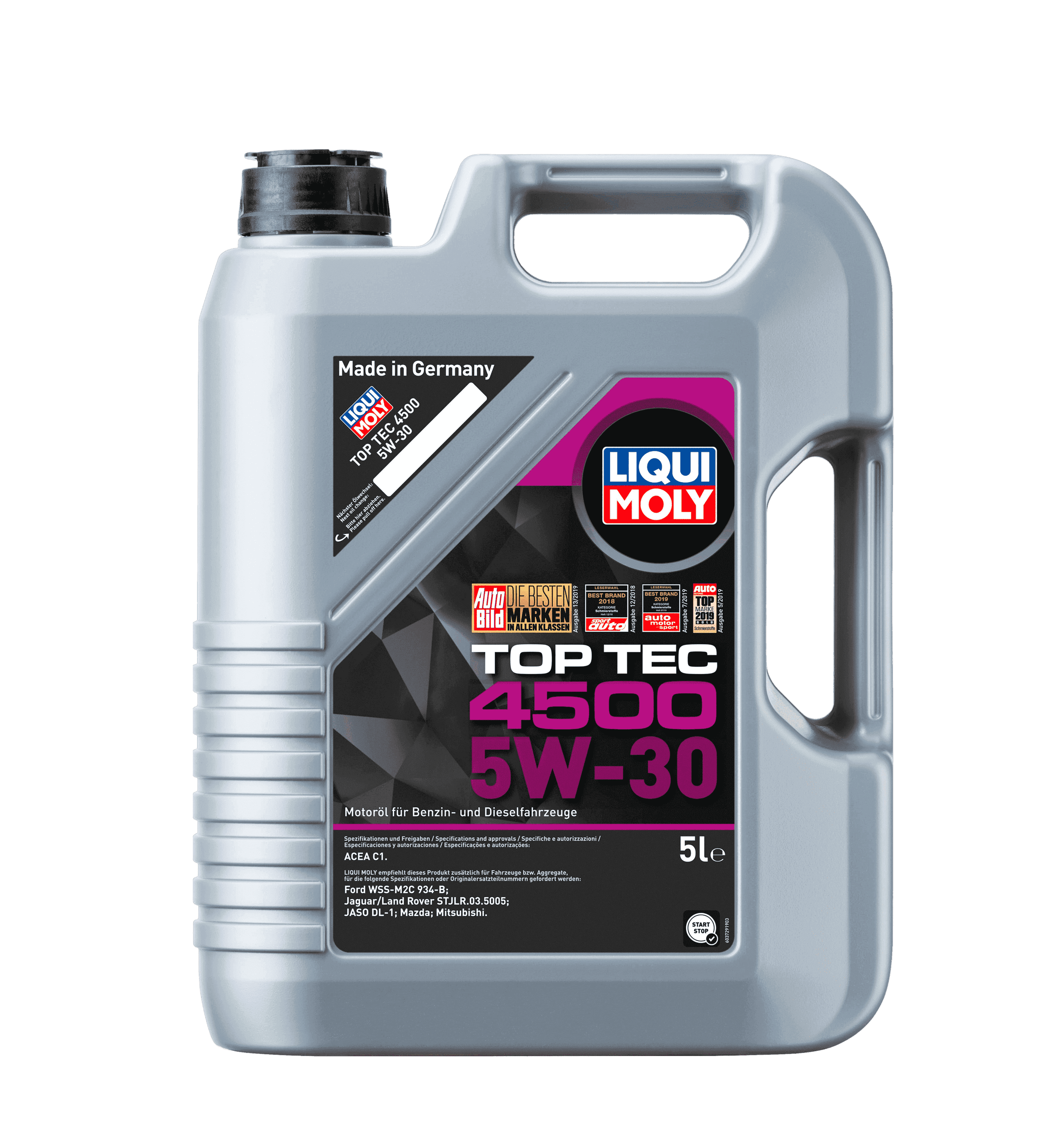 Моторное масло Liqui Moly Top Тес 4500 5W-30, 5л (LiquiMoly: 2318)