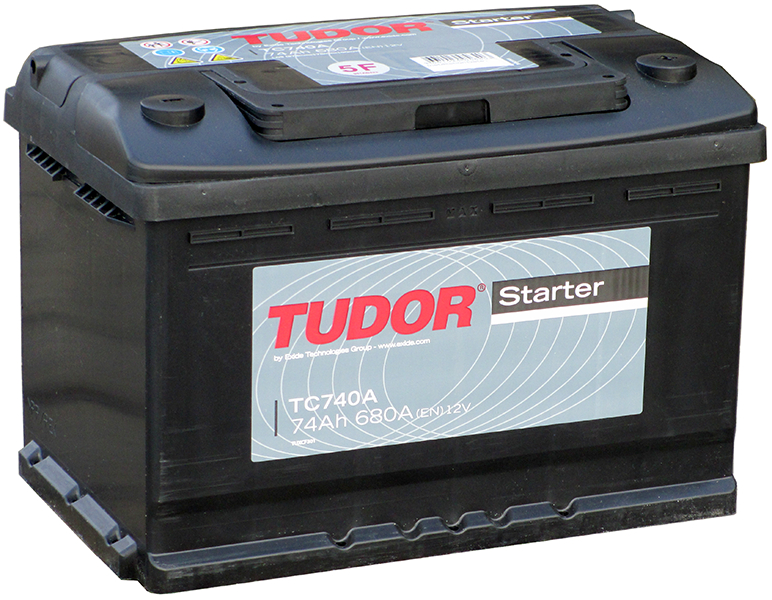 Аккумулятор Tudor Starter TC740A (74 А/ч), 680A R+ (TUDOR: TC740A)