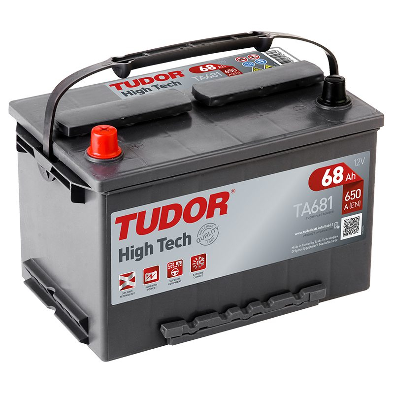 Аккумулятор Tudor High Tech TA681 (68 А/ч), 650A L+ (TUDOR: TA681)