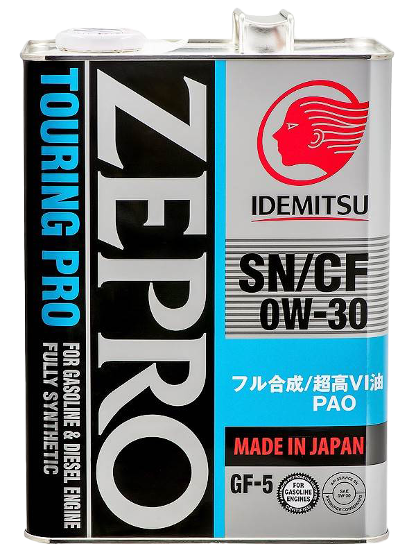 Моторное масло IDEMITSU ZEPRO TOURING PRO SN/GF-5 0W-30, 4л (Idemitsu: 3615041)