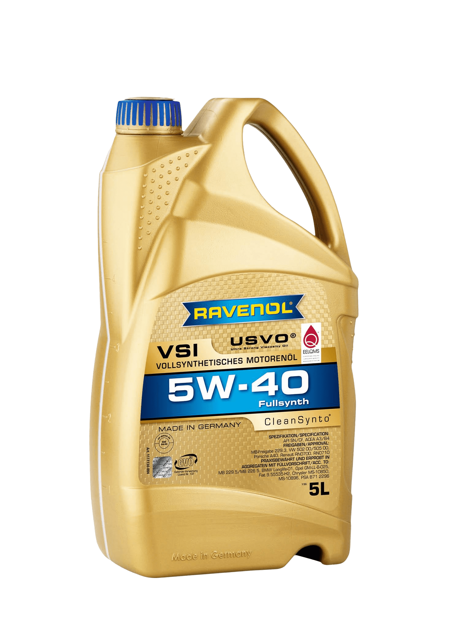 Моторное масло Ravenol VSI SAE 5W-40, 5л (RAVENOL: 1111130-005-01-999)