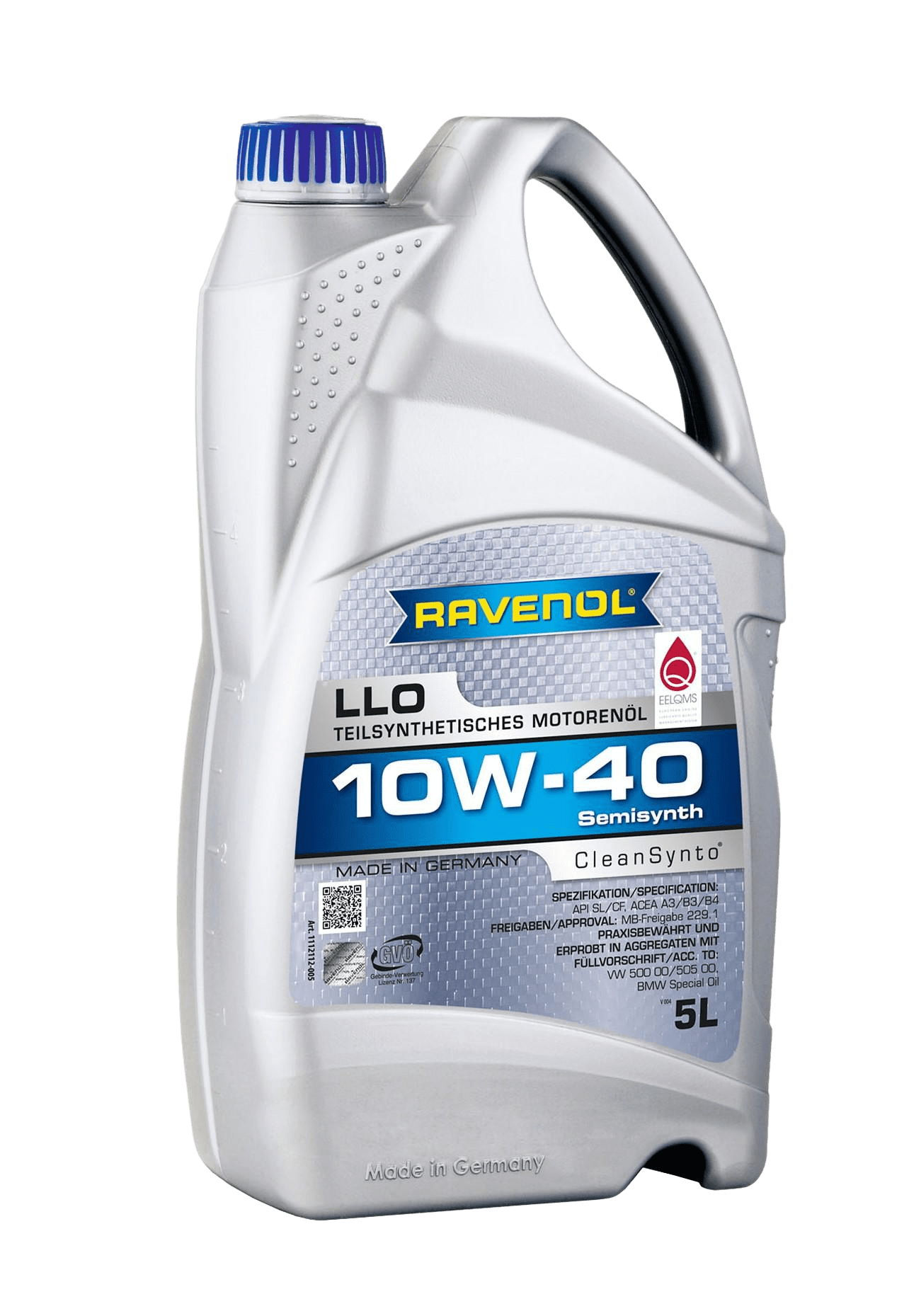 Моторное масло Ravenol LLO SAE 10W-40 , 5л (RAVENOL: 1112112-005-01-999)