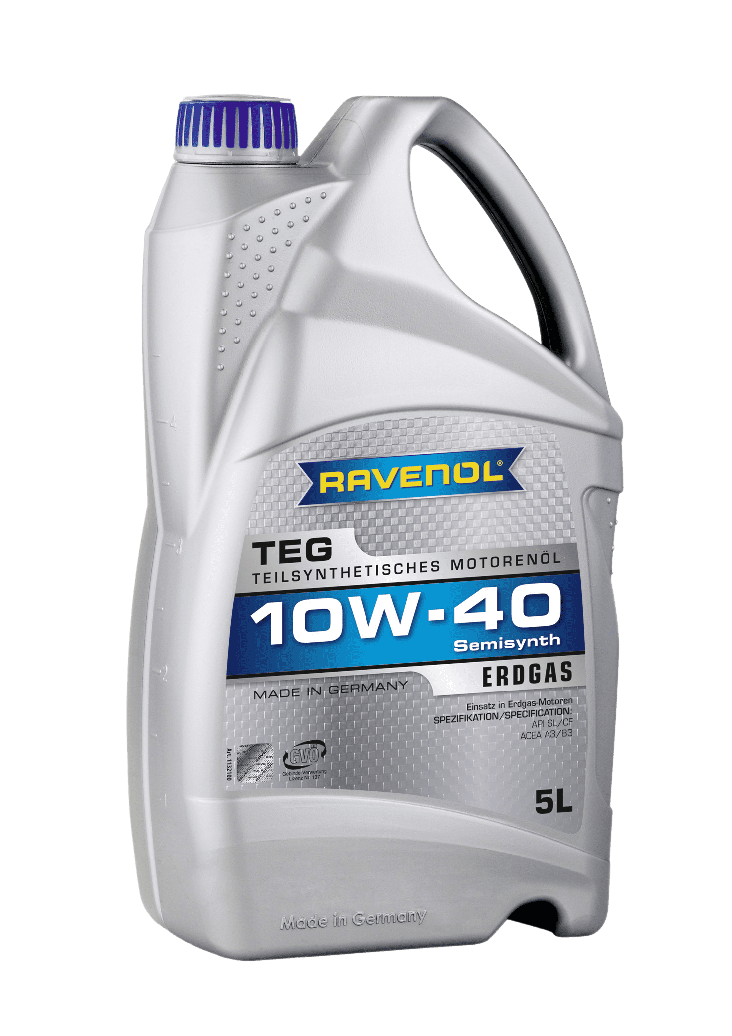 Моторное масло Ravenol TEG SAE 10W-40, 5л (RAVENOL: 1132100-005-01-999)