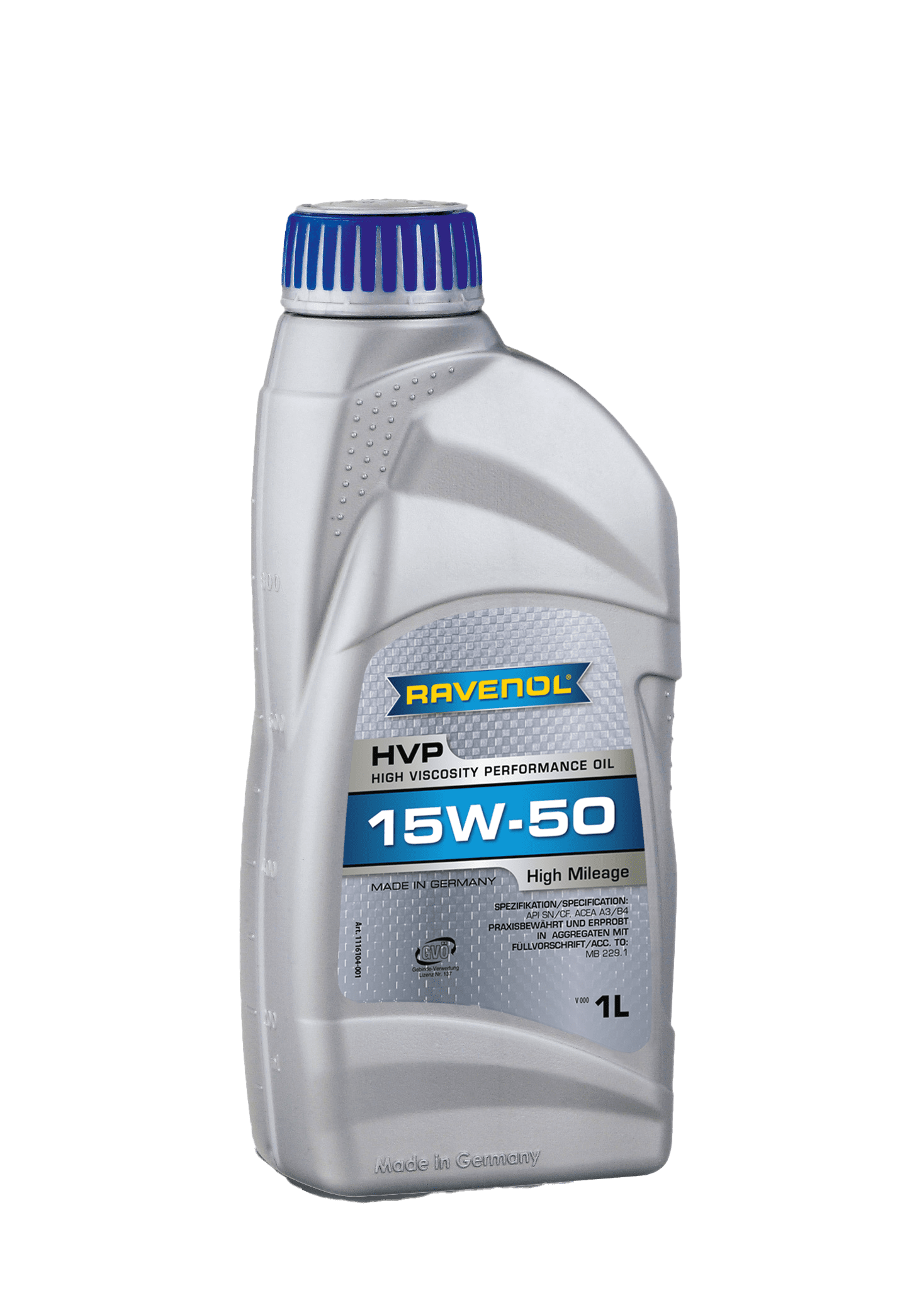 Моторное масло Ravenol HVP High Viscosity Perfor. Oil SAE 15W-50 , 1л (RAVENOL: 1116104-001-01-999)